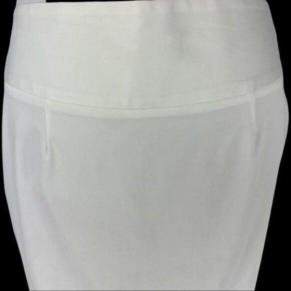 Chelsea & Theodore Women's NWT White High Waisted Career Pencil Skirt 6/W30 - Picture 5 of 10